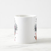素朴な愛らしいおばあちゃん コーヒーマグカップ (中央)