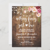 素朴な愛 招待状 (正面)