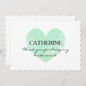 素朴な感謝の気持ちを込めたウェディングプランナーカード サンキューカード (正面/裏面)