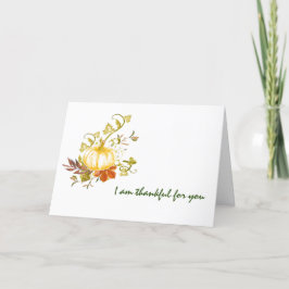 素朴な感謝をあなたに　パンプキン シーズンカード