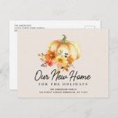 素朴な感謝祭の休日の移動はがき ポストカード (正面/裏面)