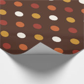 素朴な感謝祭の休暇の秋の秋のカラフル ラッピングペーパー (角)