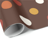 素朴な感謝祭の休暇の秋の秋のカラフル ラッピングペーパー (ロールコーナー)