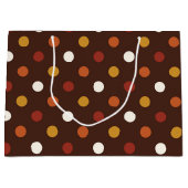 素朴な感謝祭の休暇の秋の秋のカラフル ラージペーパーバッグ (正面)