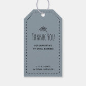 素朴な感謝 小さな事業を応援してくれてありがとう ギフトタグ (正面)