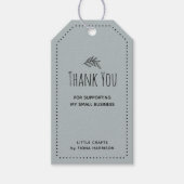 素朴な感謝 小さな事業を応援してくれてありがとう ギフトタグ (正面)