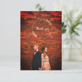 素朴な手のレタリングの写真の卒業は感謝していしています エンクロージャーカード (スタンド正面)