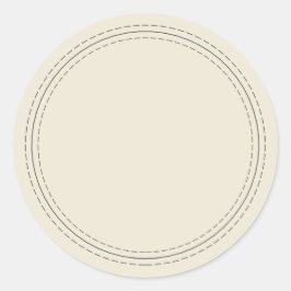 素朴な手作り シンプル アンティーク ホワイト 書き込み可能 ラウンドシール