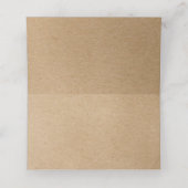 素朴な手描きの花のガーランドスクリプト プレイスカード (内部開封)