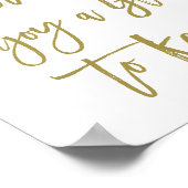 素朴な手書き文字が特徴の席札 ウェディングサイン ポスター (角)