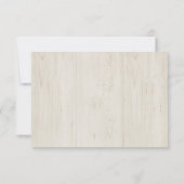 素朴な招待状の応答カード挿入物 出欠カード (裏面)