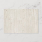 素朴な招待返信カード挿入 出欠カード (裏面)