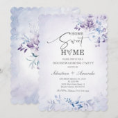 素朴な新築祝い招待状テンプレート 招待状 (正面/裏面)