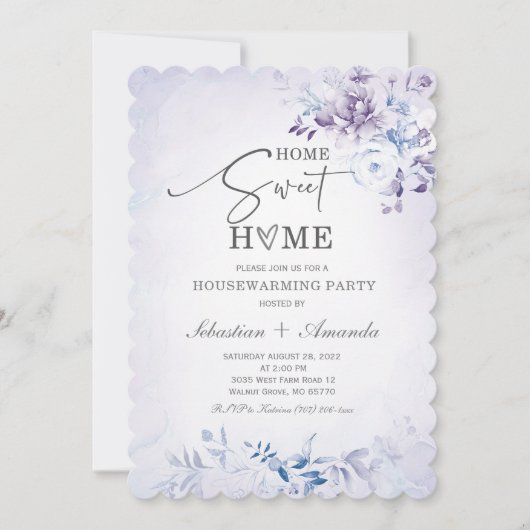 素朴な新築祝い招待状テンプレート 招待状 (正面)