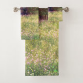 素朴な春の花の魔法の森の木々 バスタオルセット (インサイチュ)