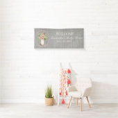 素朴な春の花束のベビーシャワーの旗 横断幕 (インサイチュ)