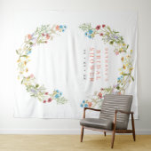 素朴な春の野生の花 ブライダル フォト バックドロップ タペストリー (インサイチュ(横))