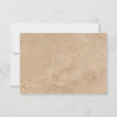 素朴な景観の山脈での結婚式 テーブル番号 招待状 (裏面)