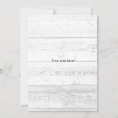 素朴な木かわいらしの赤ちゃんシャワーパーティー サンキューカード (裏面)