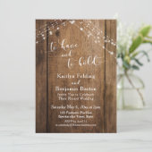 素朴な木と灯り　愛と絆 招待状 (スタンド正面)