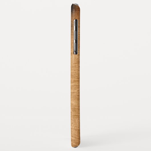 素朴な木によって裂かれる木製の一見-モノグラムの名前 Case-Mate iPhoneケース (裏面/左)