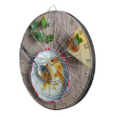 素朴な木にオニオンパイナップルチャツニー ダーツボード (正面右)