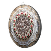 素朴な木に黒い森のケーキ ダーツボード (正面右)