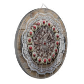 素朴な木に黒い森のケーキ ダーツボード (正面左)