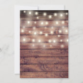 素朴な木のクリスマスホリデーパーティー 招待状 (裏面)