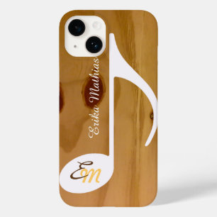 素朴な木のクールでカスタムな音符 Case-Mate iPhone 14ケース