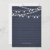 素朴な木のサプライズ結婚記念日パーティー招待状 招待状 (裏面)