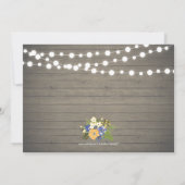 素朴な木のサプライズ退職パーティー招待状 招待状 (裏面)