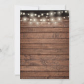 素朴な木のストリングライトとグリーンが可愛らしいベイビーシャワー 招待状 (裏面)