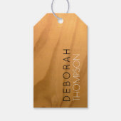 素朴な木の名フェイク前 ギフトタグ (正面)
