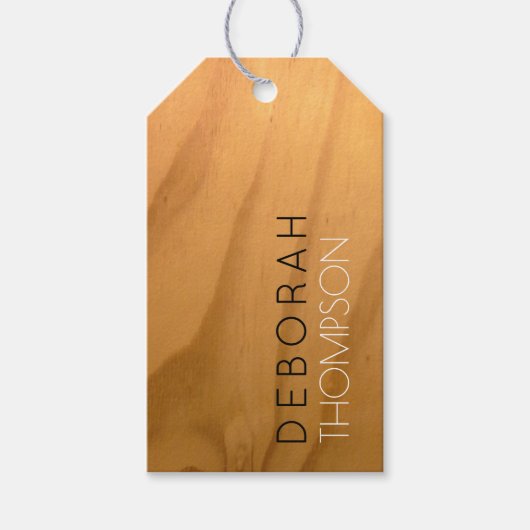 素朴な木の名フェイク前 ギフトタグ (正面)