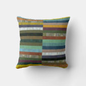 素朴な木の抽象的なll クッション (裏面)