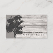 素朴な木の木材 名刺 (正面)