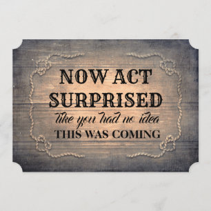 素朴な木の楽しいブライズメイド/花嫁の介添え人 招待状