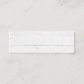 素朴な木の花柄RVSPの結婚式のウェブサイトカード スキニー名刺 (裏面)