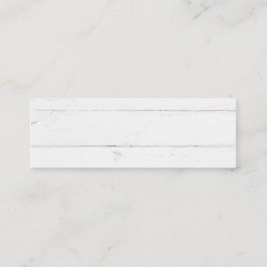 素朴な木の花柄RVSPの結婚式のウェブサイトカード スキニー名刺 (裏面)