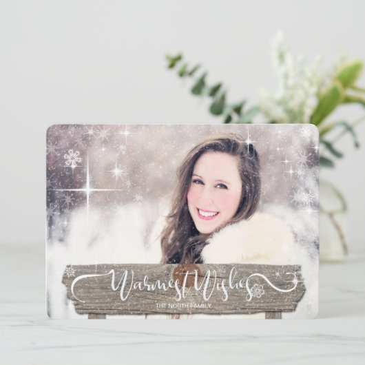 素朴な木の道標のクリスマスの写真ID422 シーズンカード