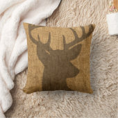 素朴な木びき台のシルエット クッション (ブランケット)