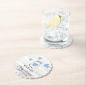 素朴な木エレガントの赤ちゃんシャワーパーティーコースター ペーパーコースター (インサイチュ)