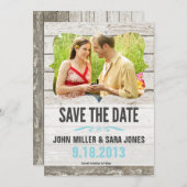 素朴な木保存日付 セーブザデート (正面/裏面)