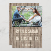 素朴な木保存日付 セーブザデート (正面/裏面)