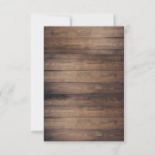 素朴な木材とストリングライト | ヴィンテージ ラッセル RSVP (裏面)