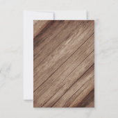 素朴な木樽とストリングライト セーブザデート (裏面)