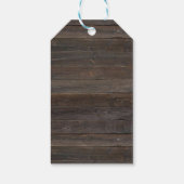 素朴な木熊の赤ちゃんシャワーラベル ギフトタグ (裏面)