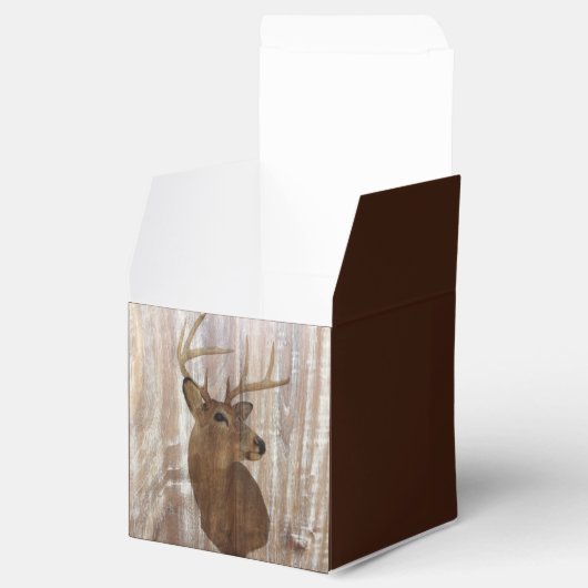 素朴な木目の鹿狩り結婚は フェイバーボックス (オープン)