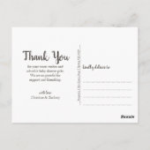 素朴な木目調のストリングスターネックレス　サンキュー ポストカード (裏面)